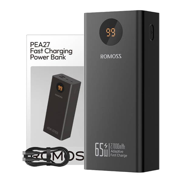 Powerbank Romoss PEA27S Pro 27000mAh 65W (sort)