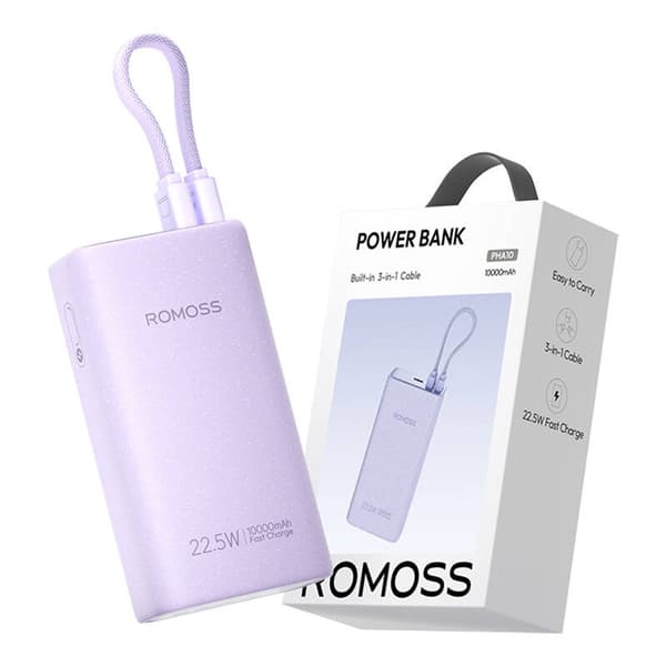 Powerbank Romoss PHA10 10000mAh 22,5W (lilla)