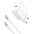 Miniatyrbilde 8 av 8: Joyroom strømlader JR-TCF24 med CC-kabel 30W 1m (hvit)