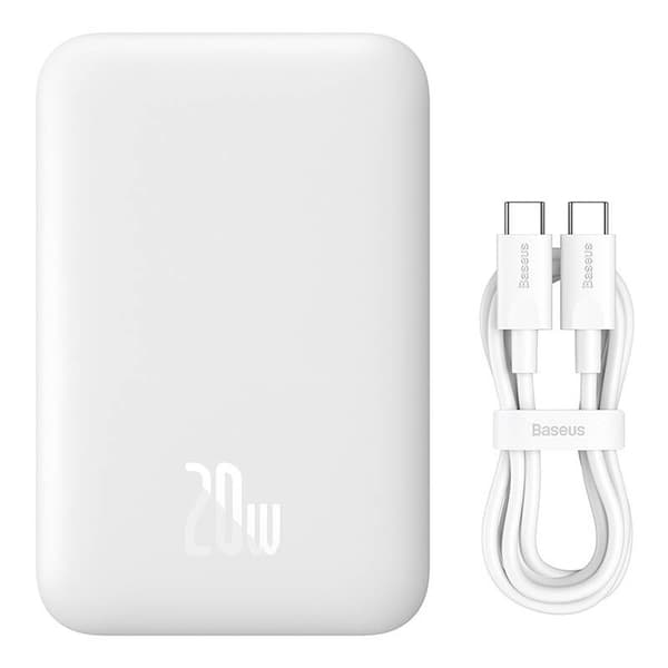 Powerbank Baseus Magnetic Mini 6000mAh 20W MagSafe (hvit)