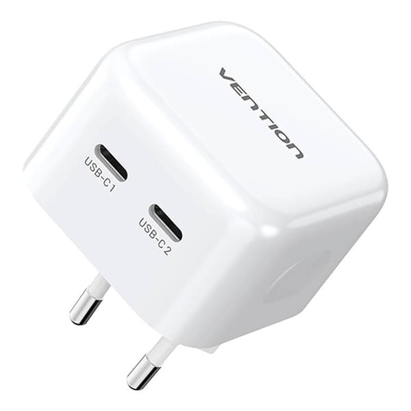 Vensjon FBPW0-EU USB(C+C) GaN (35W/35W) nettlader (hvit)