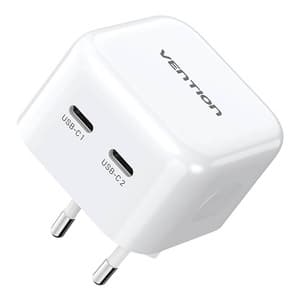 Vensjon FBPW0-EU USB(C+C) GaN (35W/35W) nettlader (hvit)