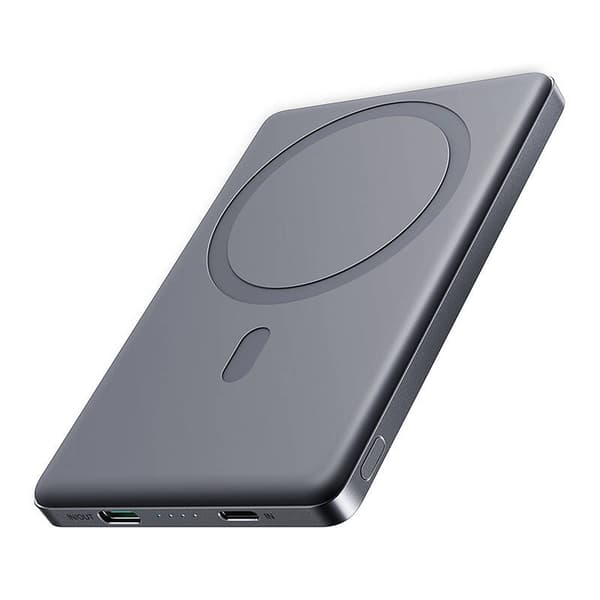 Joyroom magnetisk powerbank JR-PBM08 20W 5000mAh slank (grå)