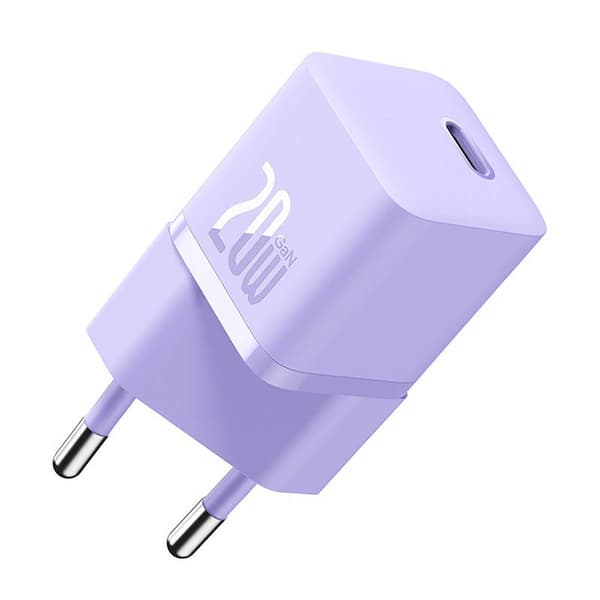 Mini vegglader Baseus GaN5 20W (lilla)