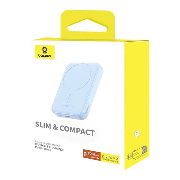 Powerbank mini Baseus 6000 mAh 20W (blå)