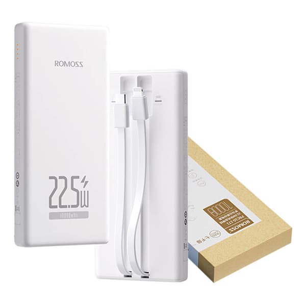Powerbank Romoss PRC10 10000mAh 22,5W (hvid)