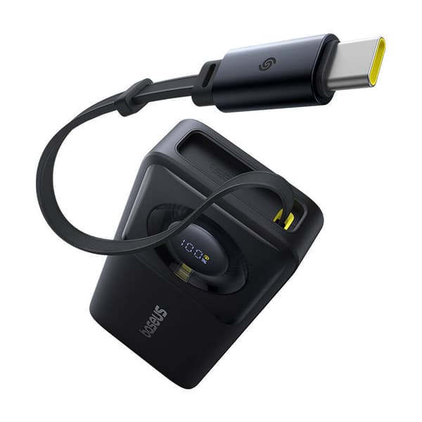 Powerbank Baseus OS Free2Pull 10000mAh 30W +kabel (sort)