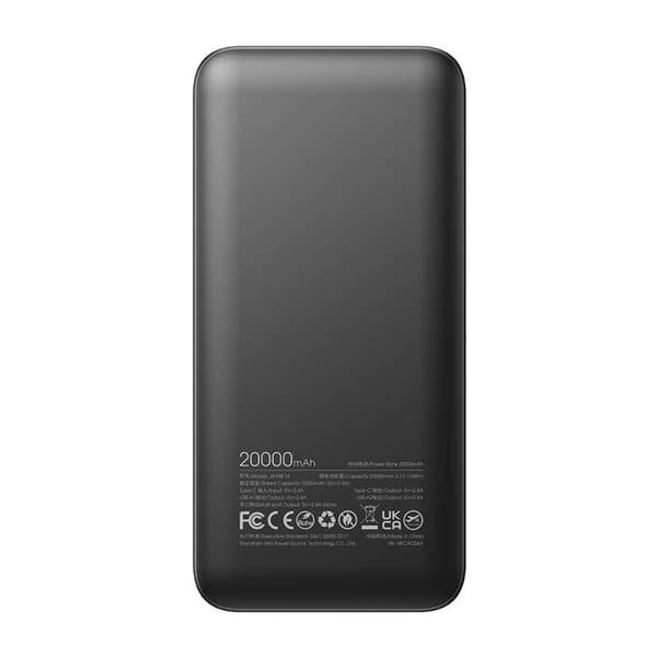 Joyroom Powerbank JR-PBF14 2,4A LED; 20000mAh (svart)
