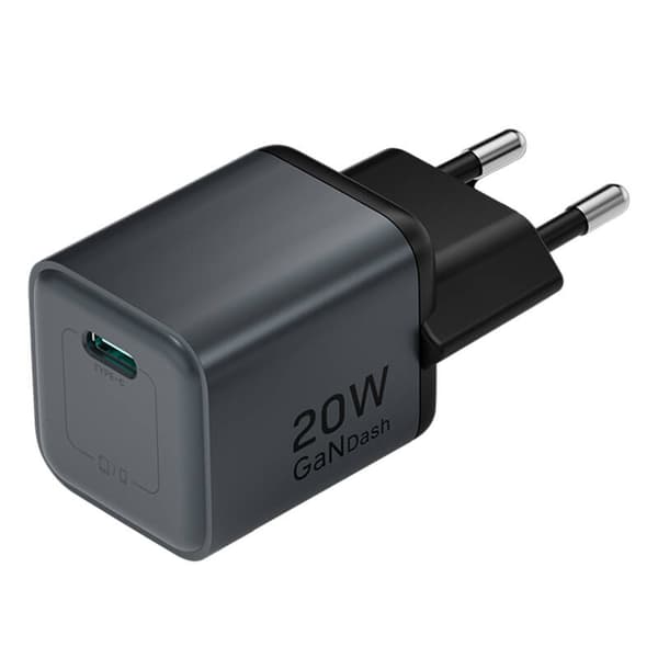GaN Vention USB-C 20W-lader (grå)