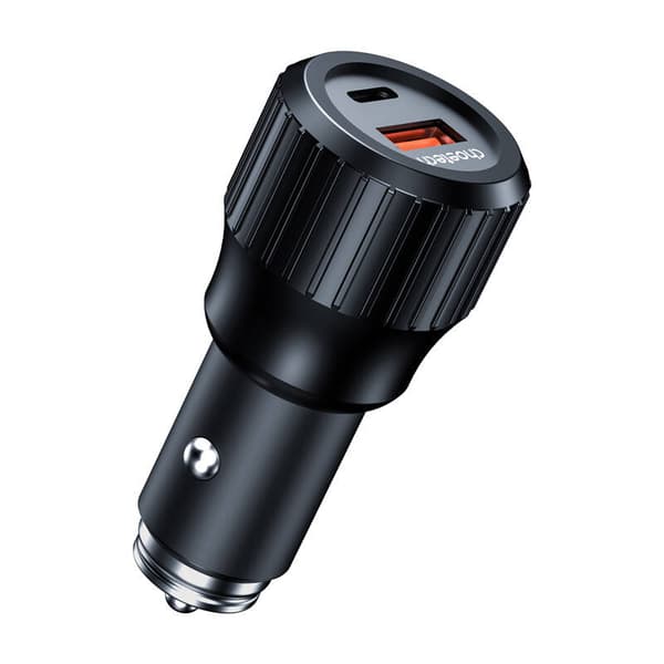 Choetech 63W Dual USB-C 45w+ USB-A 18w rask billader (svart)