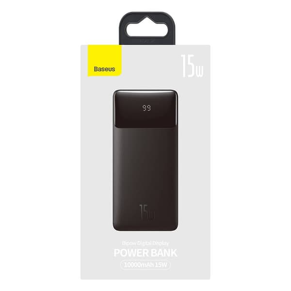 Powerbank Baseus Bipow 10000mAh, 15W (sort)