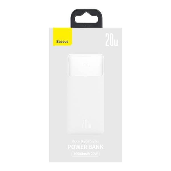 Powerbank Baseus Bipow 10000mAh, 20W (hvit)