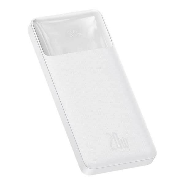 Powerbank Baseus Bipow 10000mAh, 20W (hvit)