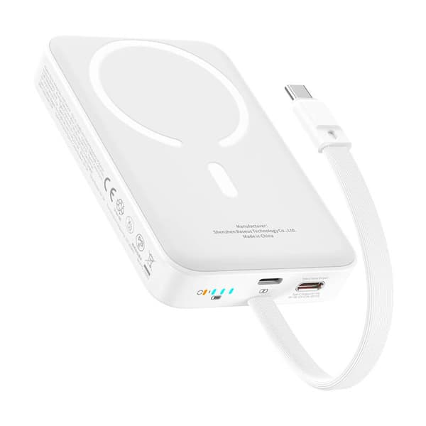 Baseus Mini 10000mAh 30W Magnetic Powerbank (hvit) Bayern Edition