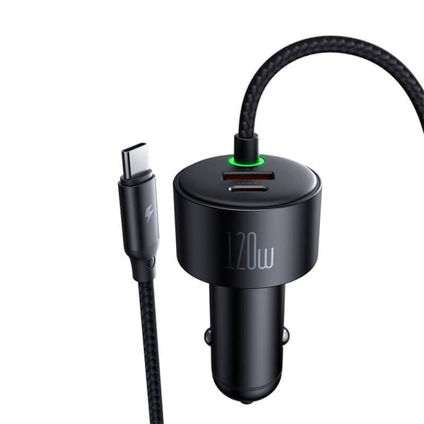 Mcdodo CC-0370 billader, USB-C, Lightning, 120W, uttrekkbare kabler