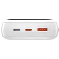 Miniatyrbilde 4 av 8: Powerbank Baseus Qpow PRO med Lightning-kabel, USB-C-port og USB 20000mAh, 20W (hvit)