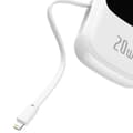 Miniatyrbilde 6 av 8: Powerbank Baseus Qpow PRO med Lightning-kabel, USB-C-port og USB 20000mAh, 20W (hvit)