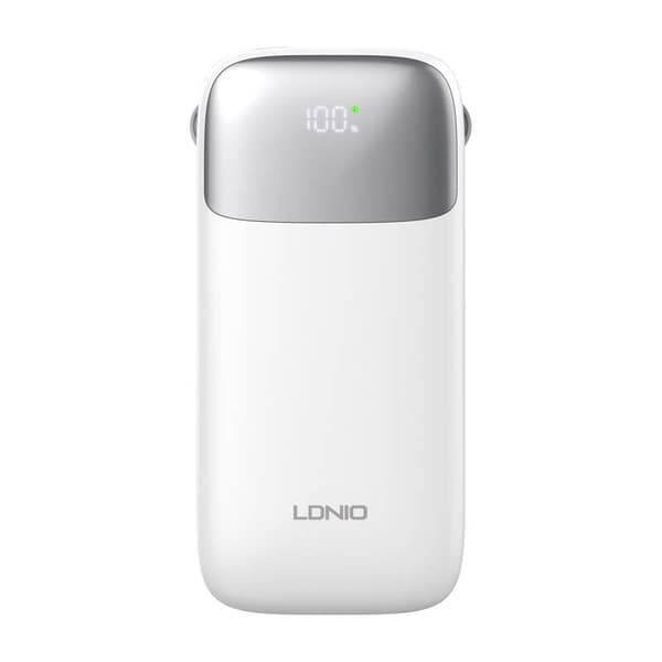 Powerbank LDNIO PQ20 22,5W 20000mAh USB-C, lightning (biły)