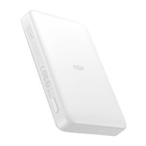ESR Qi2 MagSlim 10000 mAh magnetisk powerbank (hvit)