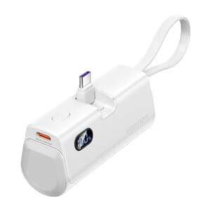Powerbank Vention LED-skjerm 4800mAh 22,5W FHQW0 (hvit)
