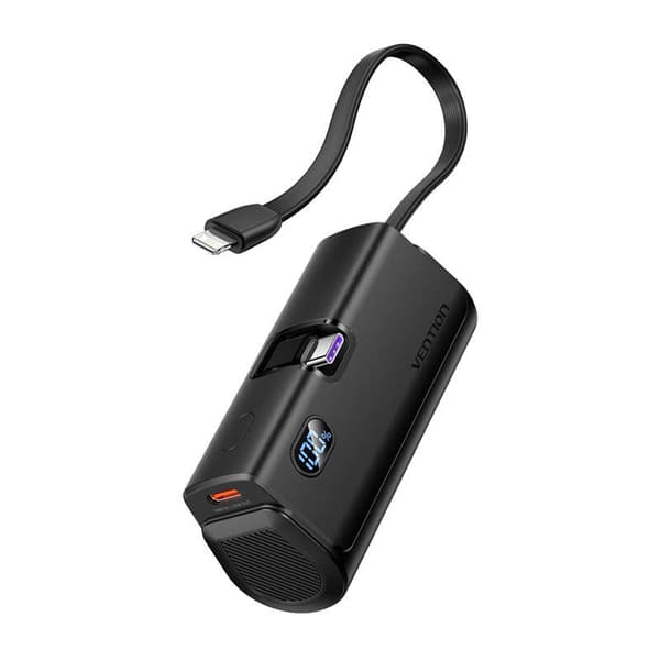 Powerbank Vention LED-skjerm 4800mAh 22,5W FHQB0 (svart)