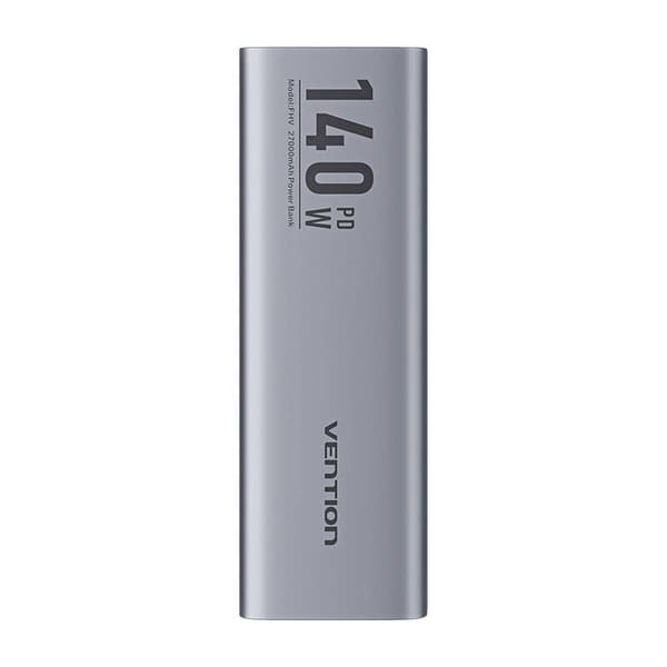Powerbank Vention LED-skjerm 27000mAh 140W FHVH0 (grå)