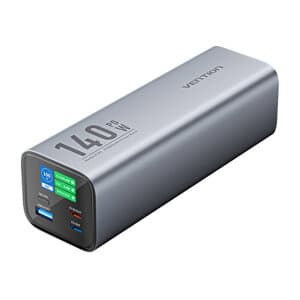 Powerbank Vention LED-skjerm 27000mAh 140W FHVH0 (grå)