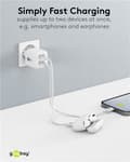 Miniatyrbillede 5 af 11: USB-C™ PD GaN dobbelt hurtigoplader Nano (35 W) hvid