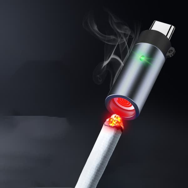 INF Mini Direct Plug Cigarette Lighter Adapter til Type-C Telefoner