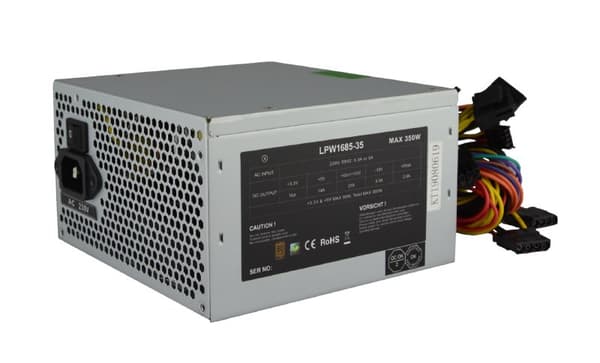 Linkworld LPW1685-350W strømforsyning 20+4 pin ATX ATX Metallic