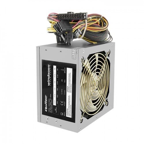 Qoltec ATX 505W WIND strømforsyning 20+4 pin ATX Grå