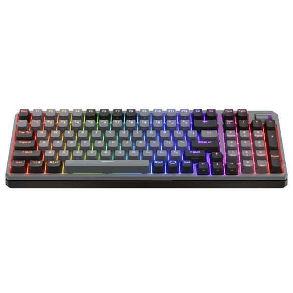 COOLER MASTER MK770 -NÄPPÄIMISTÖ/Tiiviste/Mustaharmaa/Box V2 Punainen/US