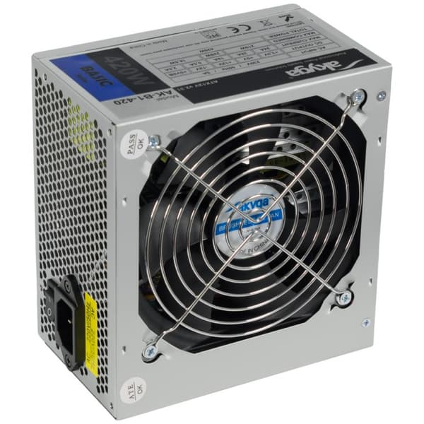Akyga AK-B1-420 virtalähdeyksikkö 420 W 20+4-pin ATX ATX harmaa