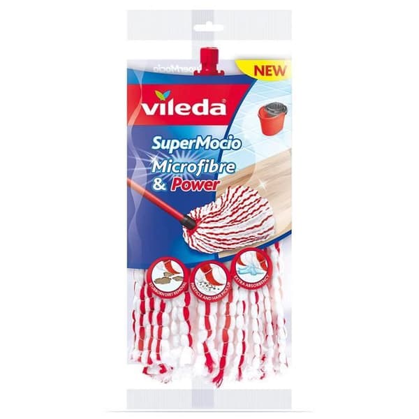 Vileda SuperMocio påfyllning av mikrofibermopphuvud - 142405