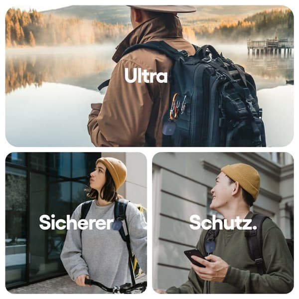 Keybudz fodraltillbehör - AP3S2MBLU - Hybridfodral för AirPods 3 med nyckelring Kompatibel med AirPod Pro (blå)