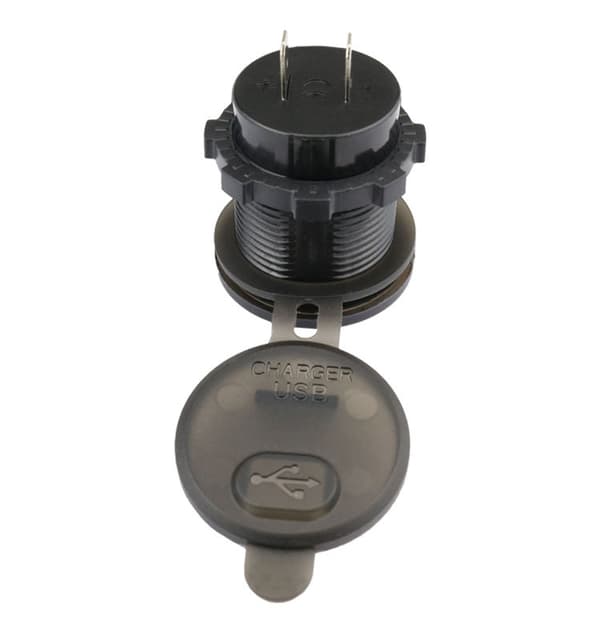 INF Voltmeter Switch Bilmodifiering Enkel QC3.0 Röd