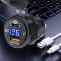 Miniatyrbillede 3 af 5: INF Hurtigopladende biloplader med spændingsdisplay Rød