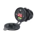Miniatyrbillede 1 af 5: INF Hurtigopladende biloplader med spændingsdisplay Rød