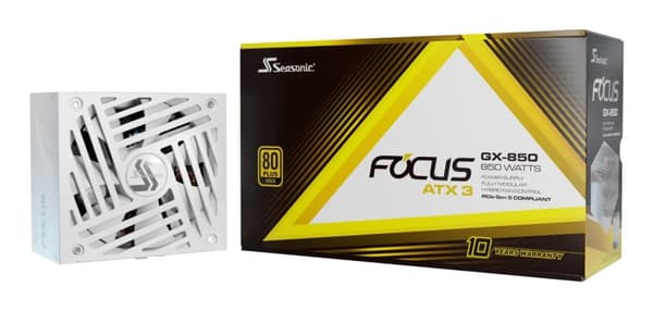 Seasonic Focus GX-850 strømforsyning 850 W 20+4 pin ATX ATX Hvid