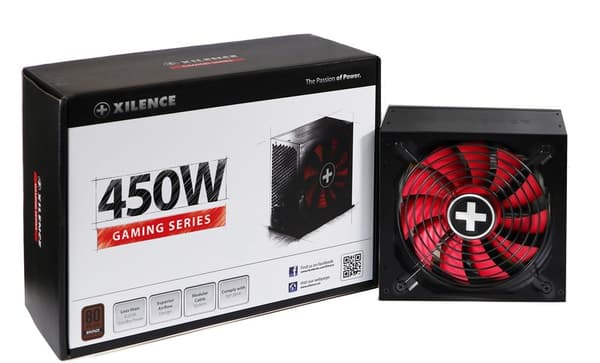 Xilence Performance A+ XN213 strømforsyning 450 W 20+4-pin ATX ATX Sort