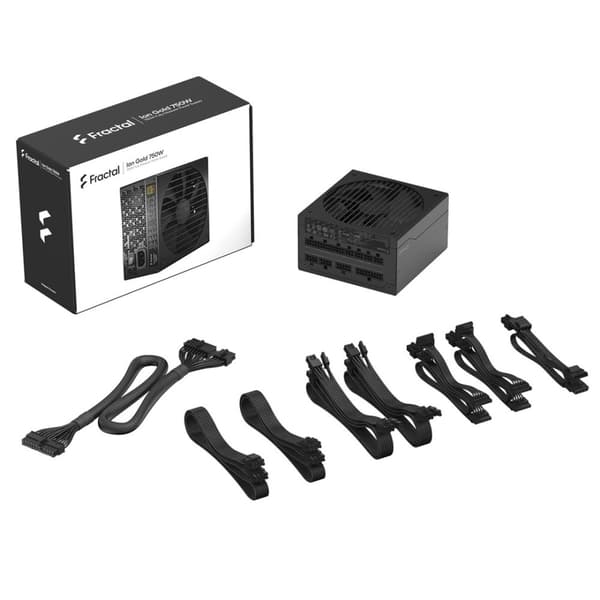 Fractal Design Ion+ 750W Gold strømforsyning 24-bens ATX ATX Sort