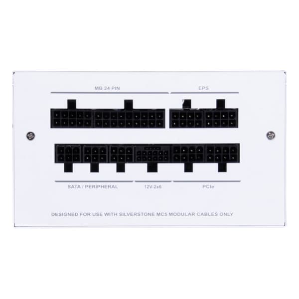 Silverstone DA750R Gold strømforsyning 750 W 24-bens ATX ATX Hvid