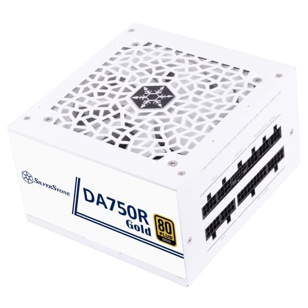 Silverstone DA750R Gold strømforsyning 750 W 24-bens ATX ATX Hvid Hvid