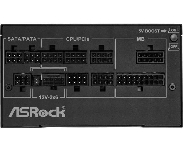 Asrock Phantom Gaming PG-1000G strømforsyning 750 W 20+4 pin ATX ATX Sort