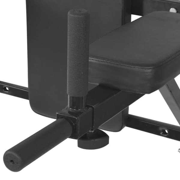 vidaXL vægmonteret fitness-dipstation sort