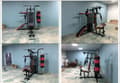 Miniatyrbillede 7 af 9: Styrketræningsstation - home gym - med 68 kg vægt - og boksesæk