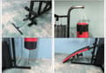 Miniatyrbillede 9 af 9: Styrketræningsstation - home gym - med 68 kg vægt - og boksesæk