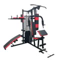 Miniatyrbillede 1 af 9: Styrketræningsstation - home gym - med 68 kg vægt - og boksesæk