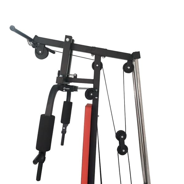 Kraftstation - hjemme fitness - med 45 kg vægt - 138x103x200 cm