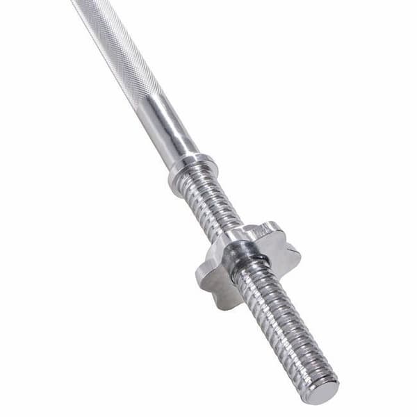 Viking Choice Kromstål Barbell - 120cm, 140kg Kapacitet, Perfekt för Hemmaträning